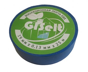 Ізолента ПВХ (синя) GISelt (10/200 шт) (00000030841)
